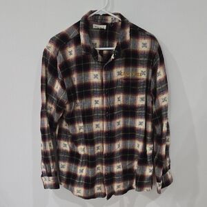 PacSun Sz XL Multicolor Plaid Button Down Shirt